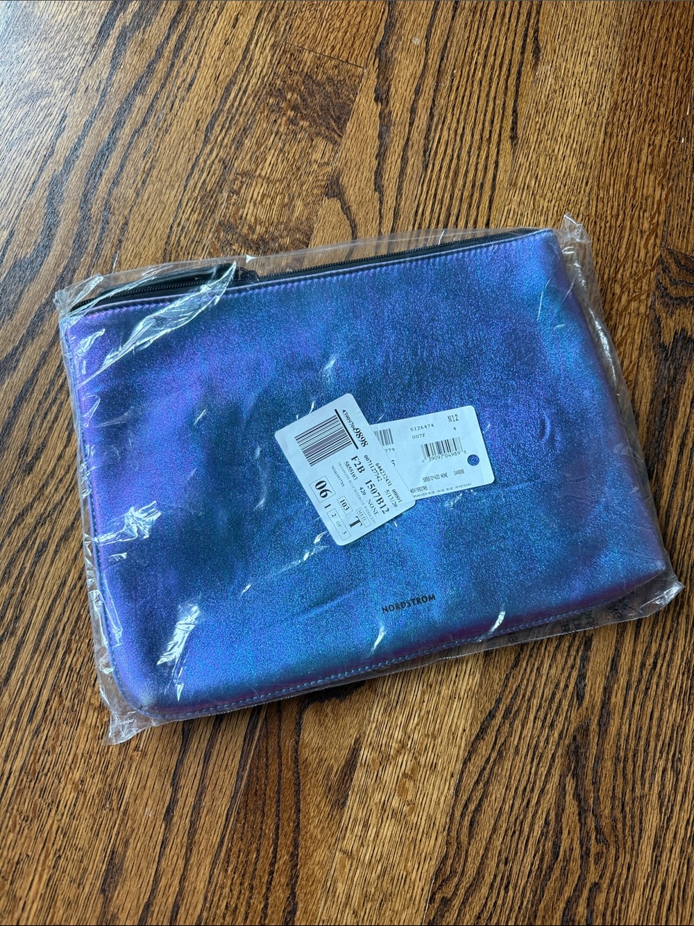 E Nordstrom Iridescent Blue and Purple Tablet Sleeve